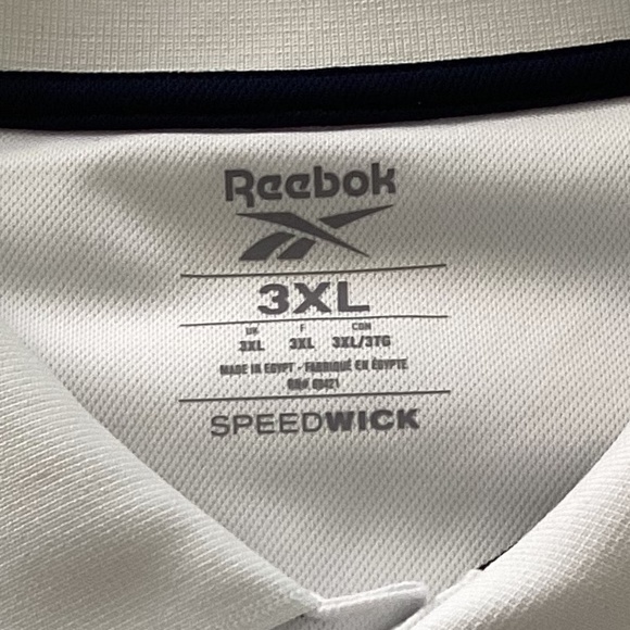 Reebok Performance Polo Shirt 3XL White - Picture 6 of 6